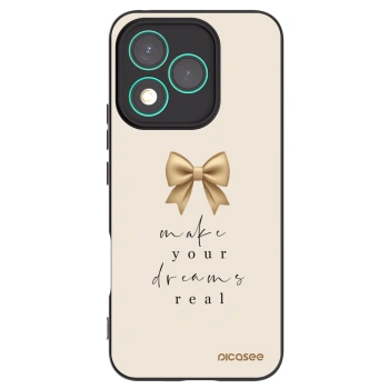 Picasee silikonový černý obal pro Honor 400 Lite 5G - Golden Dream