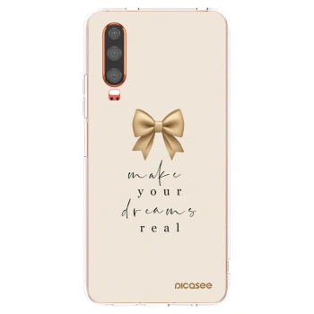 Picasee silikonový průhledný obal pro Huawei P30 - Golden Dream