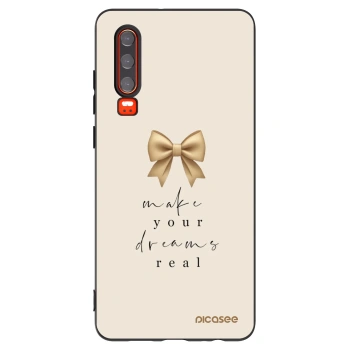 Picasee silikonový černý obal pro Huawei P30 - Golden Dream