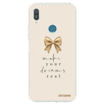 Picasee silikonový průhledný obal pro Huawei Y6 2019 - Golden Dream
