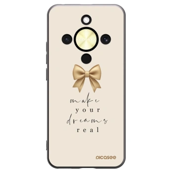 Picasee silikonový černý obal pro Honor Magic8 Lite 5G - Golden Dream