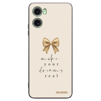 Picasee silikonový černý obal pro Motorola Moto G06 - Golden Dream