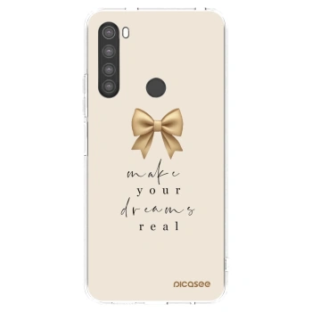 Picasee silikonový průhledný obal pro Xiaomi Redmi Note 8 - Golden Dream