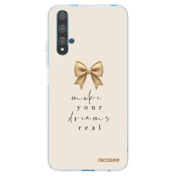 Picasee silikonový průhledný obal pro Huawei Nova 5T - Golden Dream