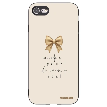Picasee silikonový černý obal pro Apple iPhone SE 2020 - Golden Dream