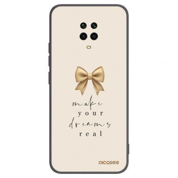 Picasee silikonový černý obal pro Xiaomi Redmi Note 9S - Golden Dream