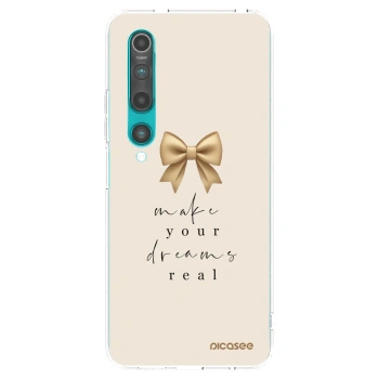 Picasee silikonový průhledný obal pro Xiaomi Mi 10 - Golden Dream