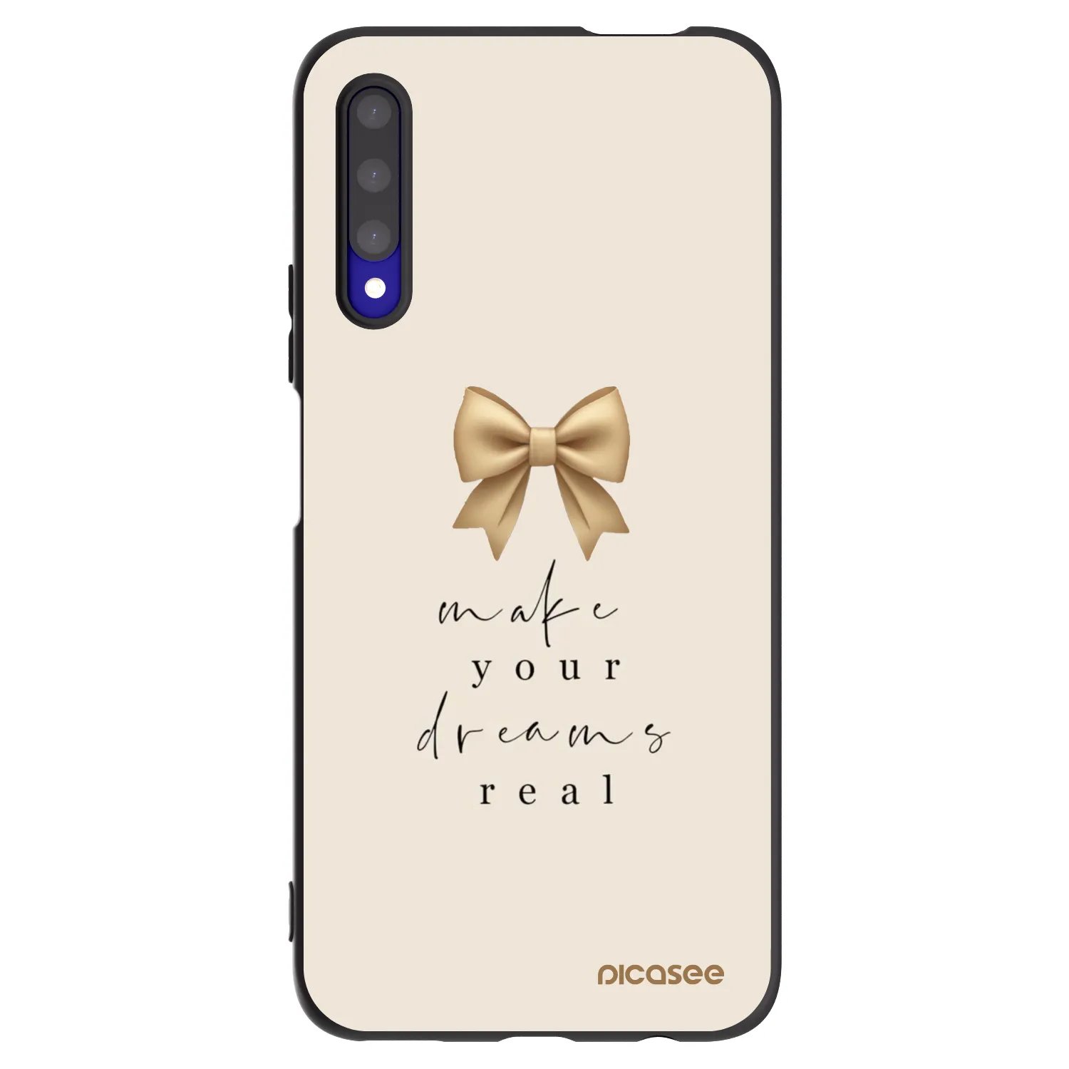 Picasee silikonový černý obal pro Honor 9X Pro - Golden Dream
