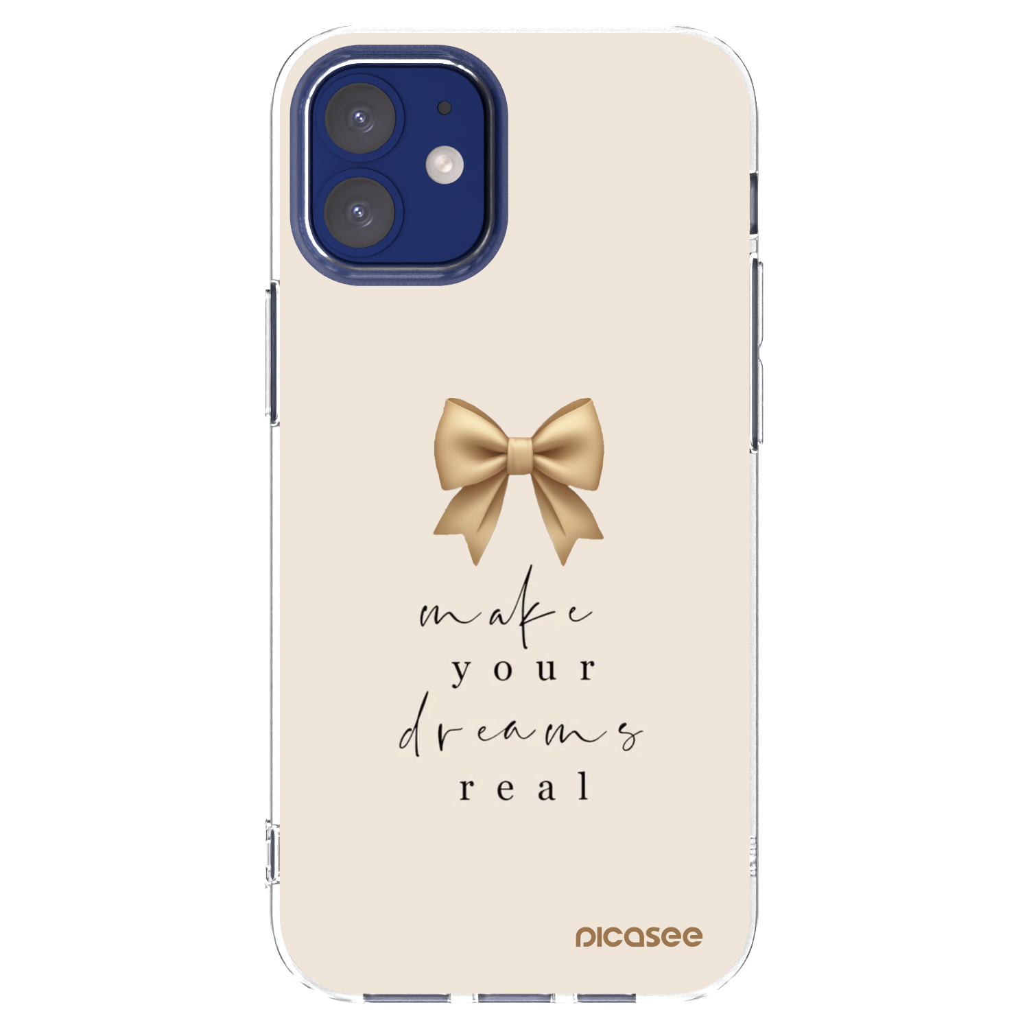 Picasee silikonový průhledný obal pro Apple iPhone 12 mini - Golden Dream