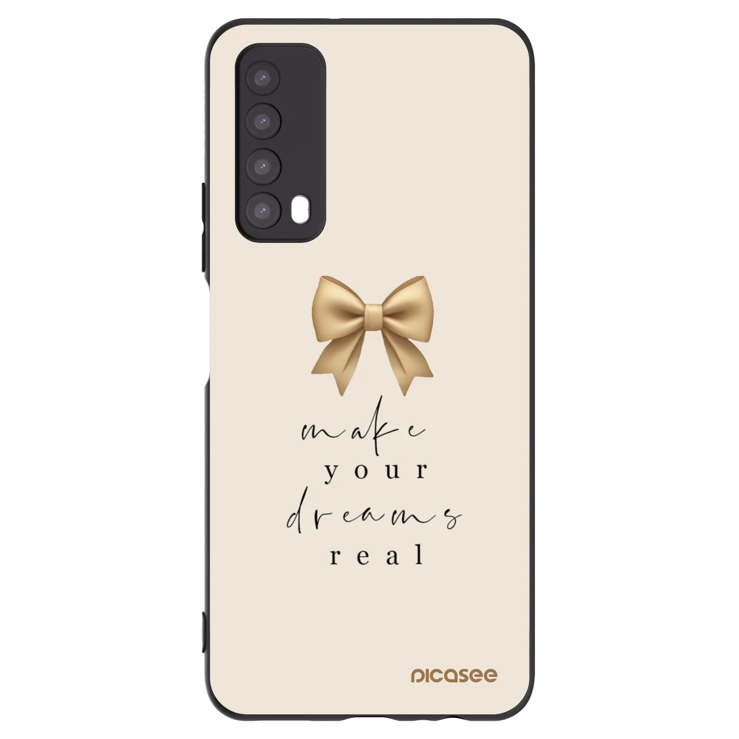 Picasee silikonový černý obal pro Huawei P Smart 2021 - Golden Dream