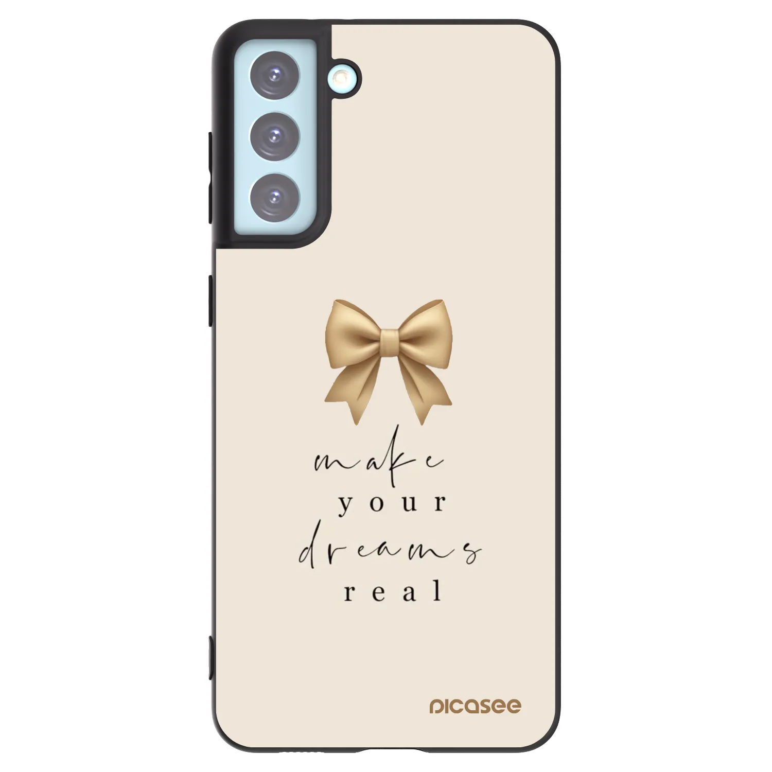 Picasee silikonový černý obal pro Samsung Galaxy S21+ 5G G996F - Golden Dream