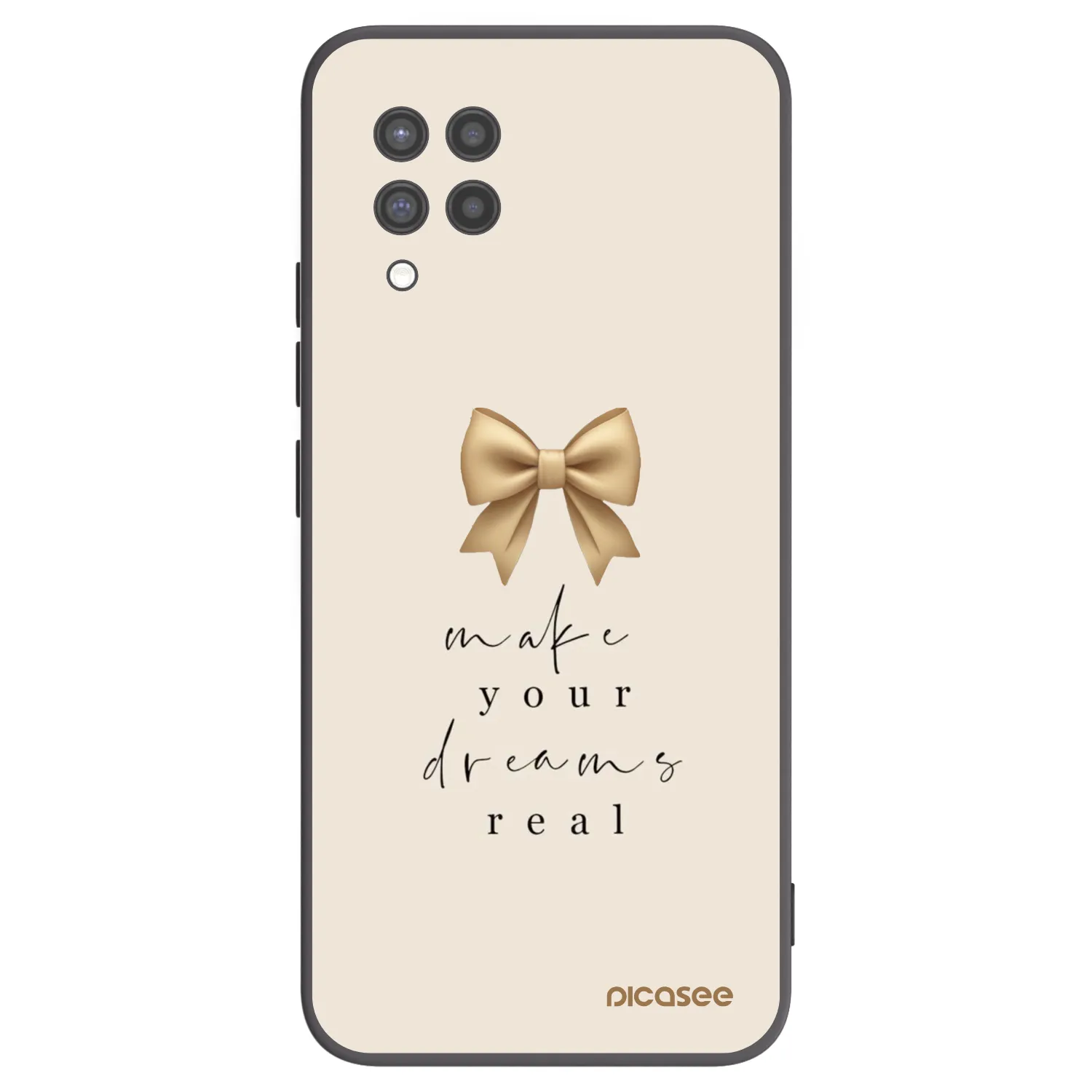 Picasee silikonový černý obal pro Samsung Galaxy A42 A426B - Golden Dream