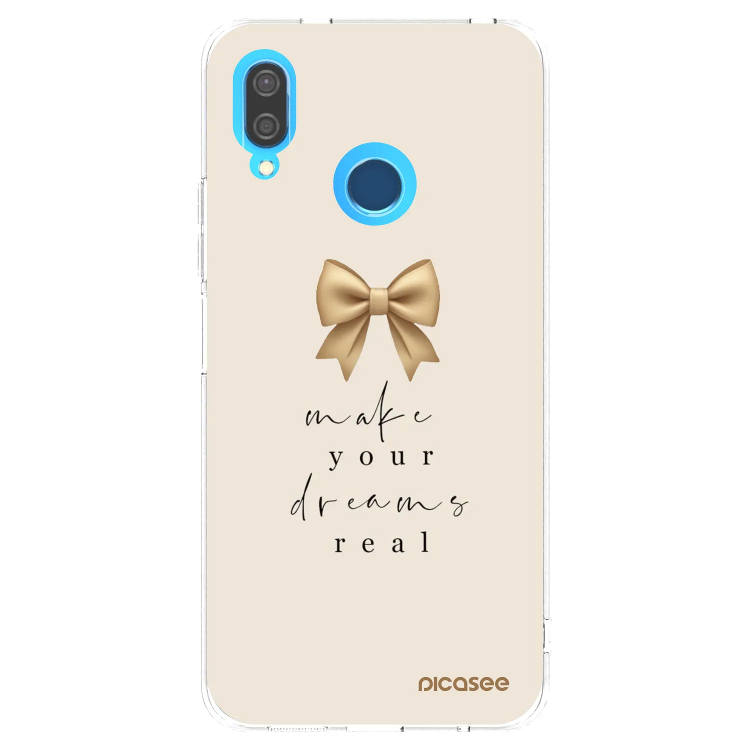 Picasee silikonový průhledný obal pro Huawei P20 Lite - Golden Dream