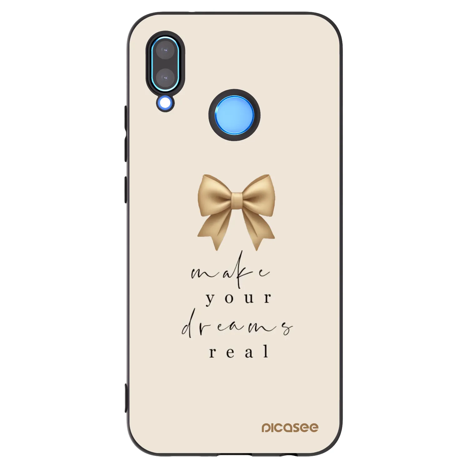 Picasee silikonový černý obal pro Huawei P20 Lite - Golden Dream