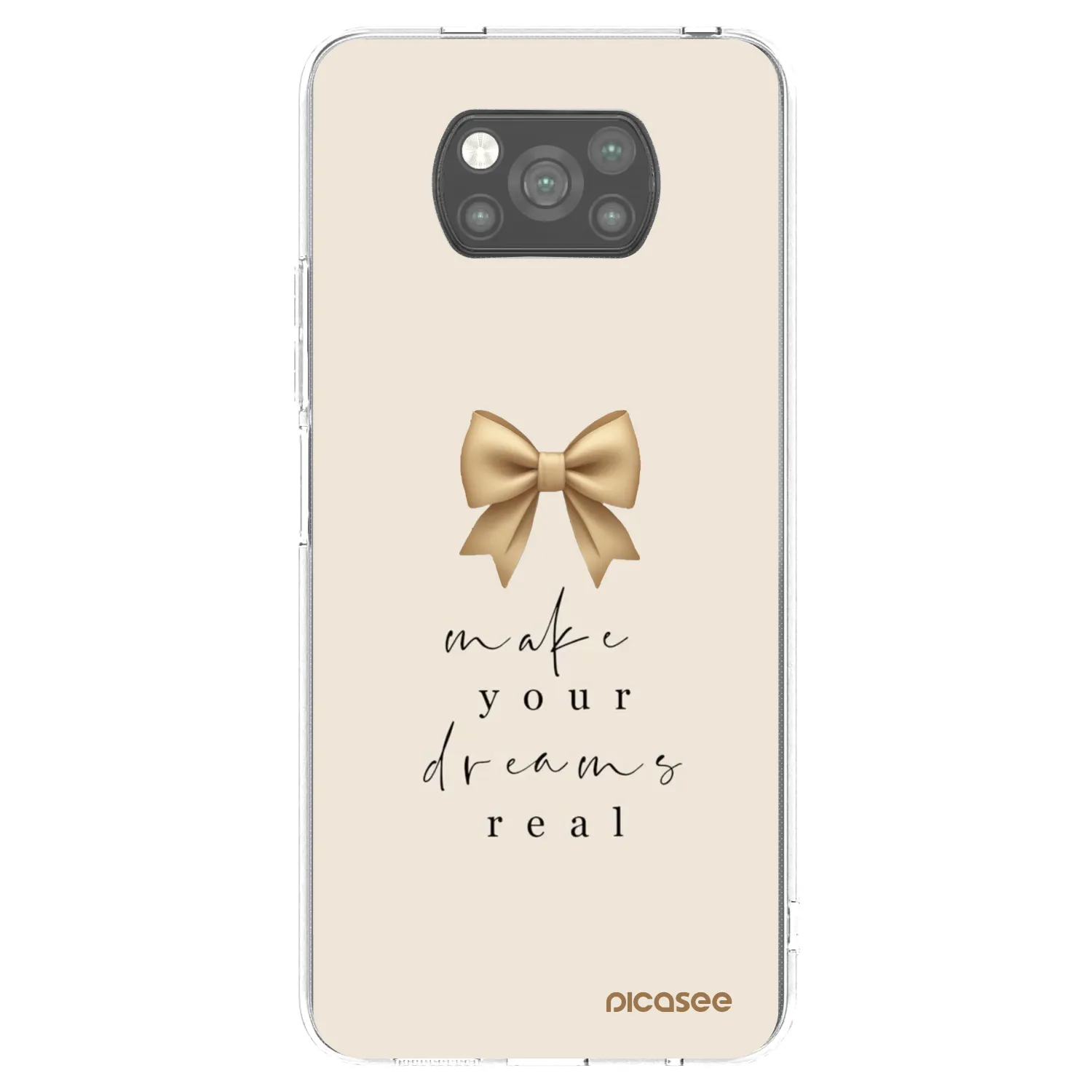 Picasee silikonový černý obal pro Xiaomi Poco X3 Pro - Golden Dream