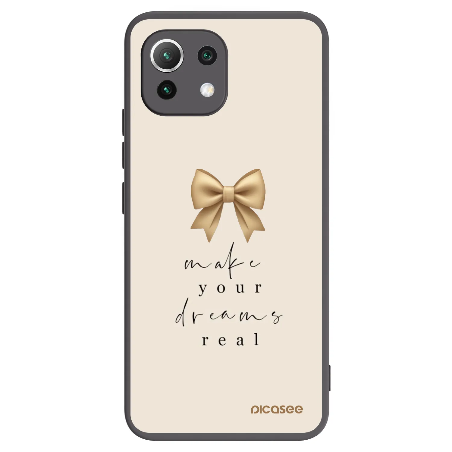 Picasee silikonový černý obal pro Xiaomi Mi 11 Lite - Golden Dream