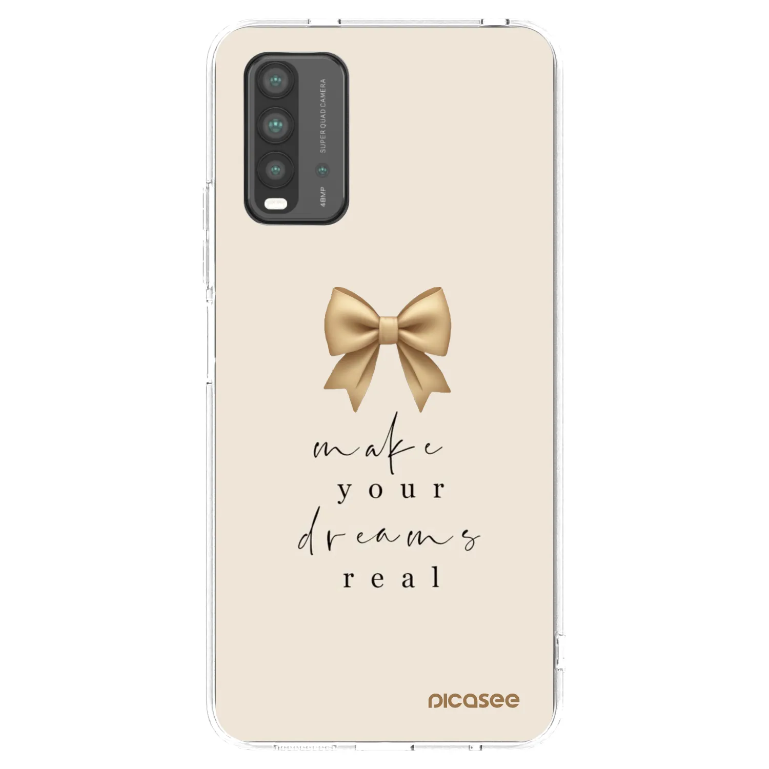 Picasee silikonový černý obal pro Xiaomi Redmi 9T - Golden Dream