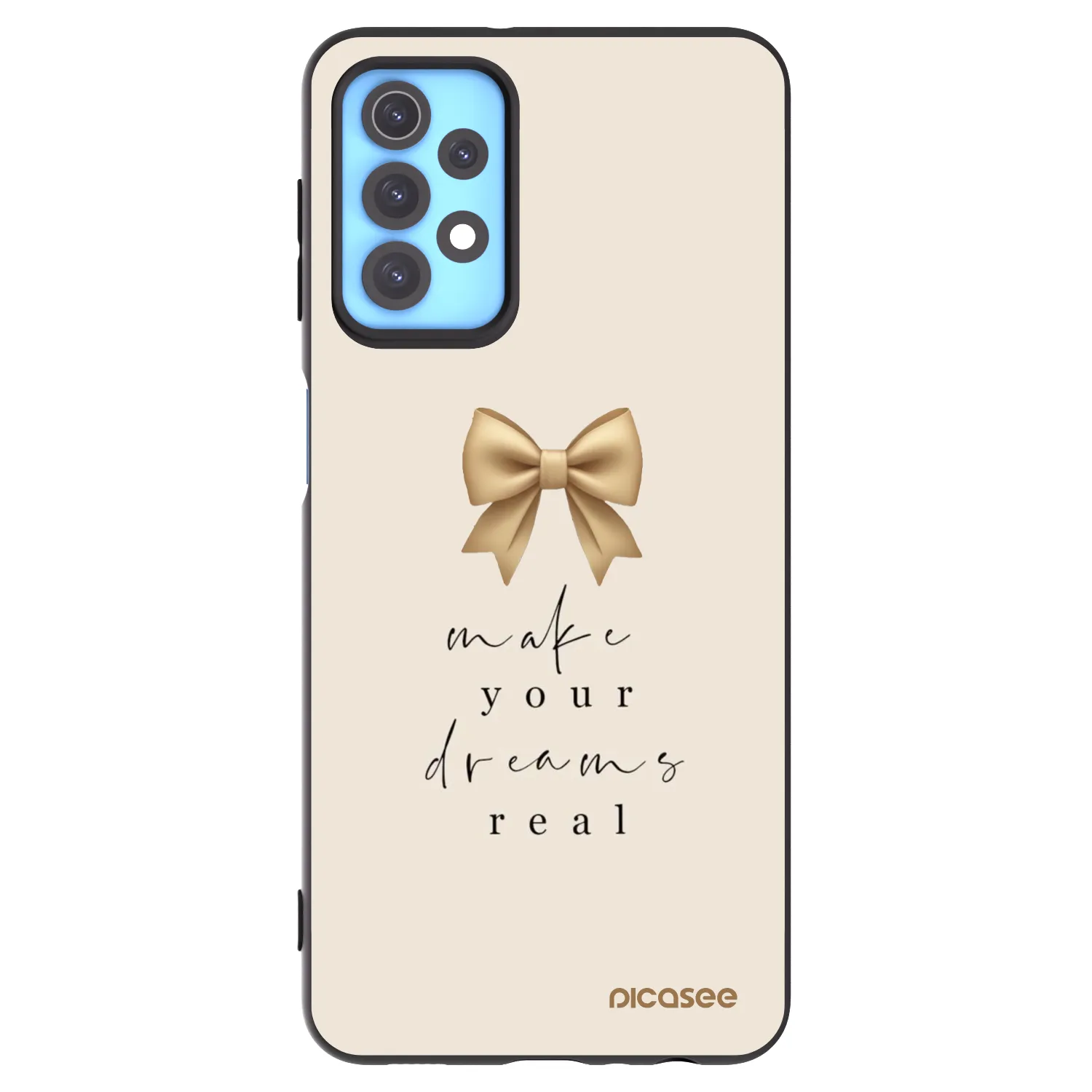 Picasee silikonový černý obal pro Samsung Galaxy A32 4G SM-A325F - Golden Dream