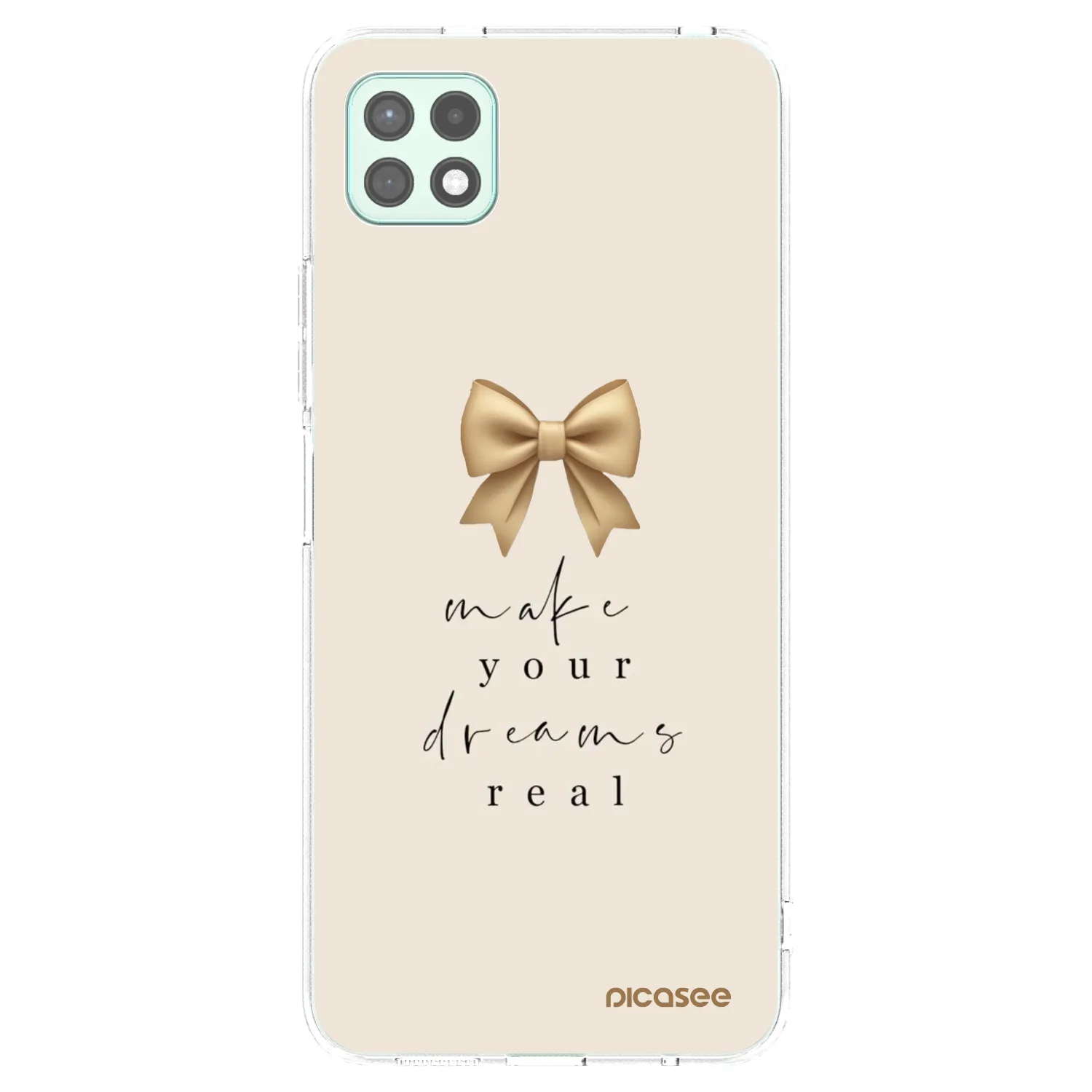 Picasee silikonový průhledný obal pro Samsung Galaxy A22 A226B 5G - Golden Dream