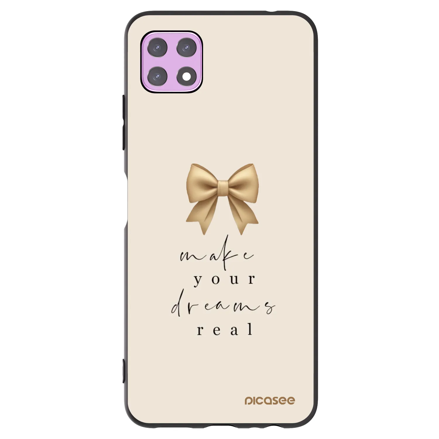 Picasee silikonový černý obal pro Samsung Galaxy A22 A226B 5G - Golden Dream