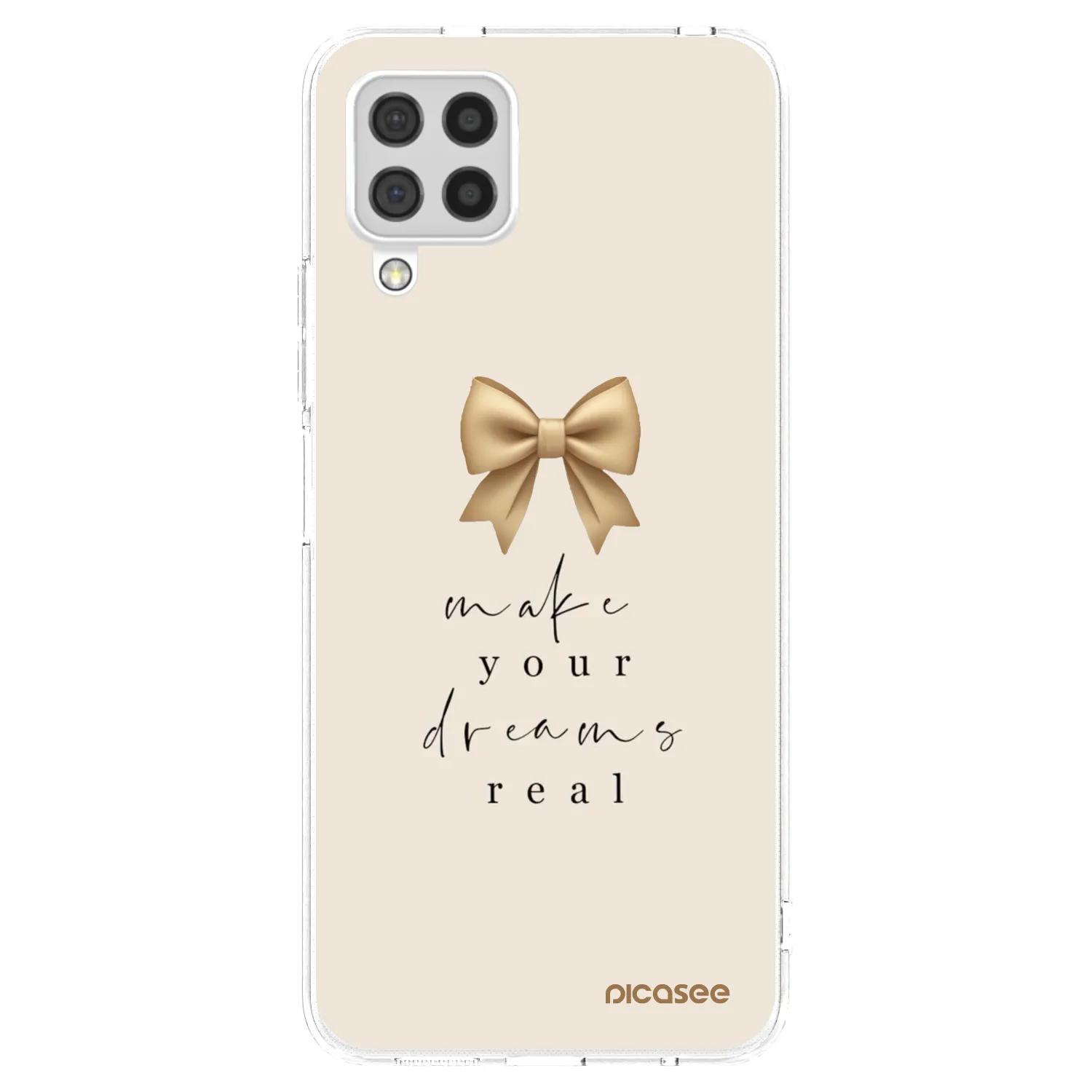Picasee silikonový průhledný obal pro Samsung Galaxy A22 A225F 4G - Golden Dream