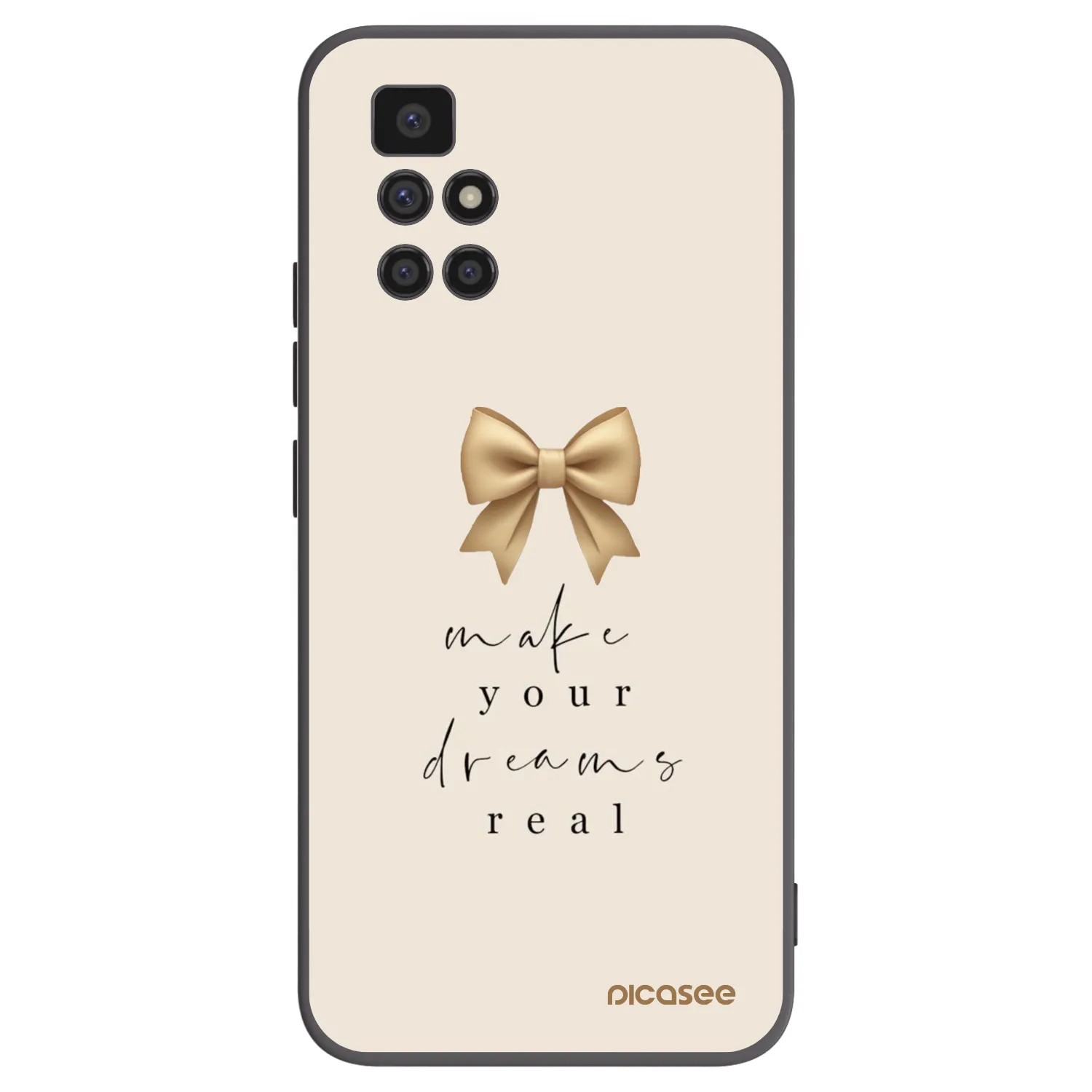 Picasee silikonový černý obal pro Xiaomi Redmi 10 - Golden Dream