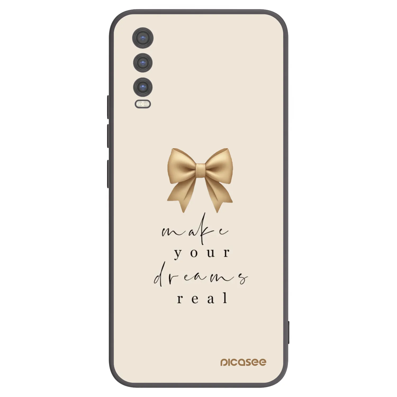 Picasee silikonový černý obal pro Vivo Y20s - Golden Dream