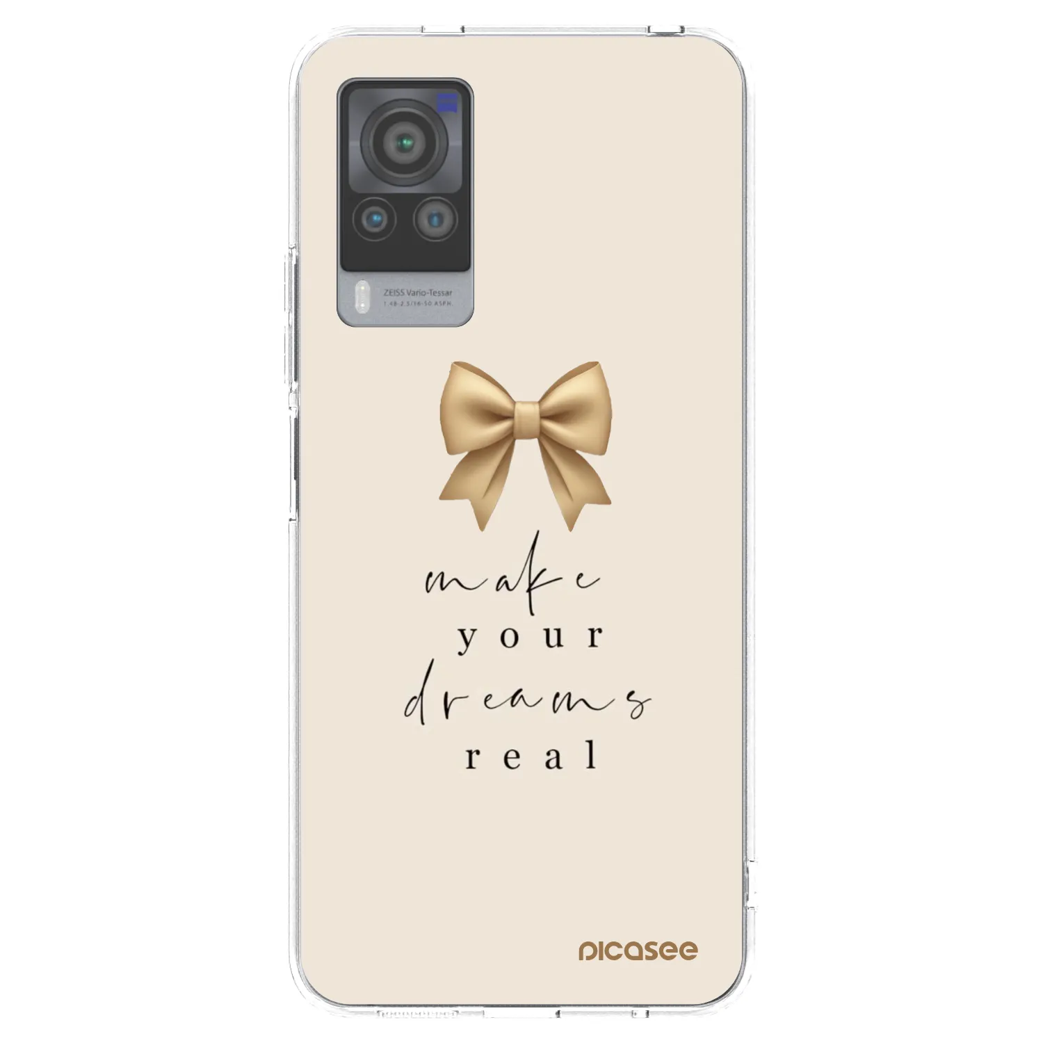 Picasee silikonový průhledný obal pro Vivo X60 Pro 5G - Golden Dream