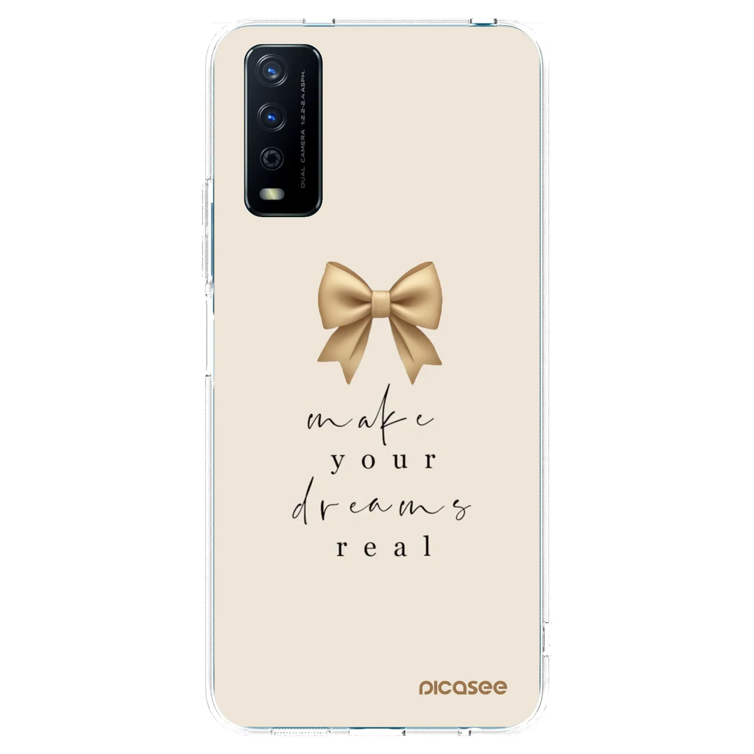 Picasee silikonový průhledný obal pro Vivo Y11s - Golden Dream