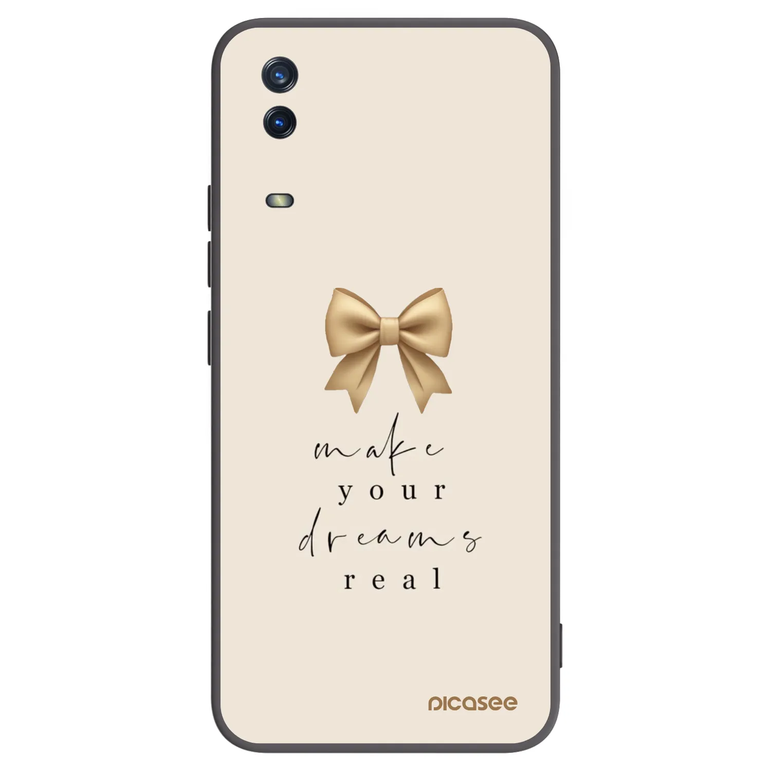 Picasee silikonový černý obal pro Vivo Y11s - Golden Dream