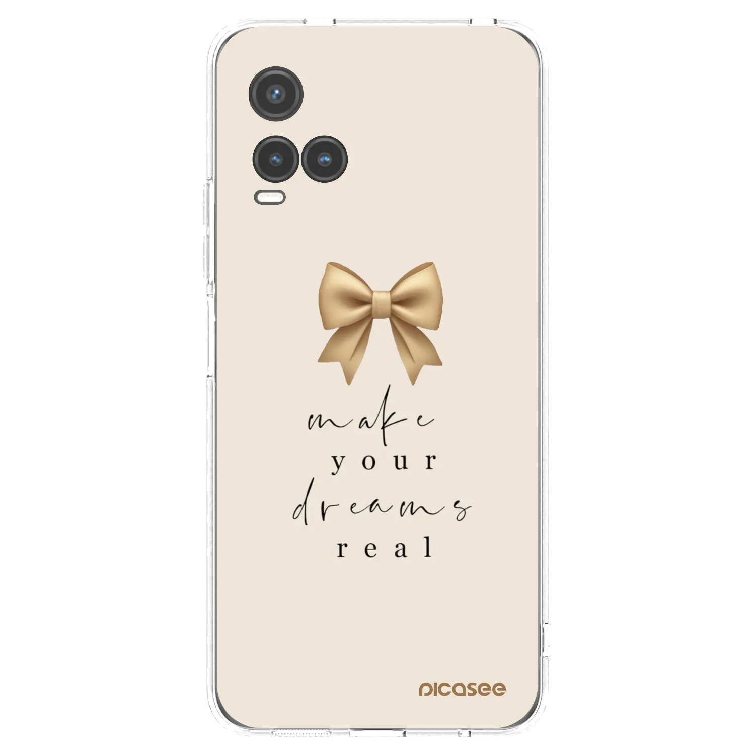 Picasee silikonový průhledný obal pro Vivo Y33s - Golden Dream