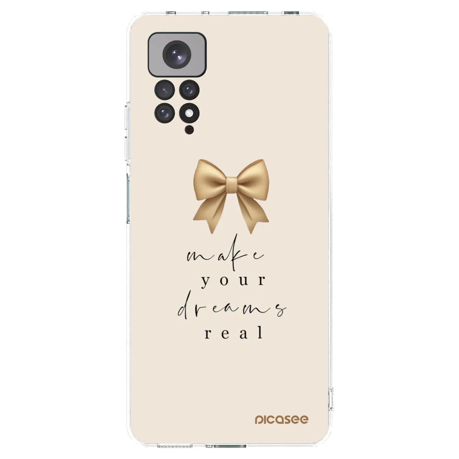 Picasee silikonový průhledný obal pro Xiaomi Redmi Note 11 - Golden Dream