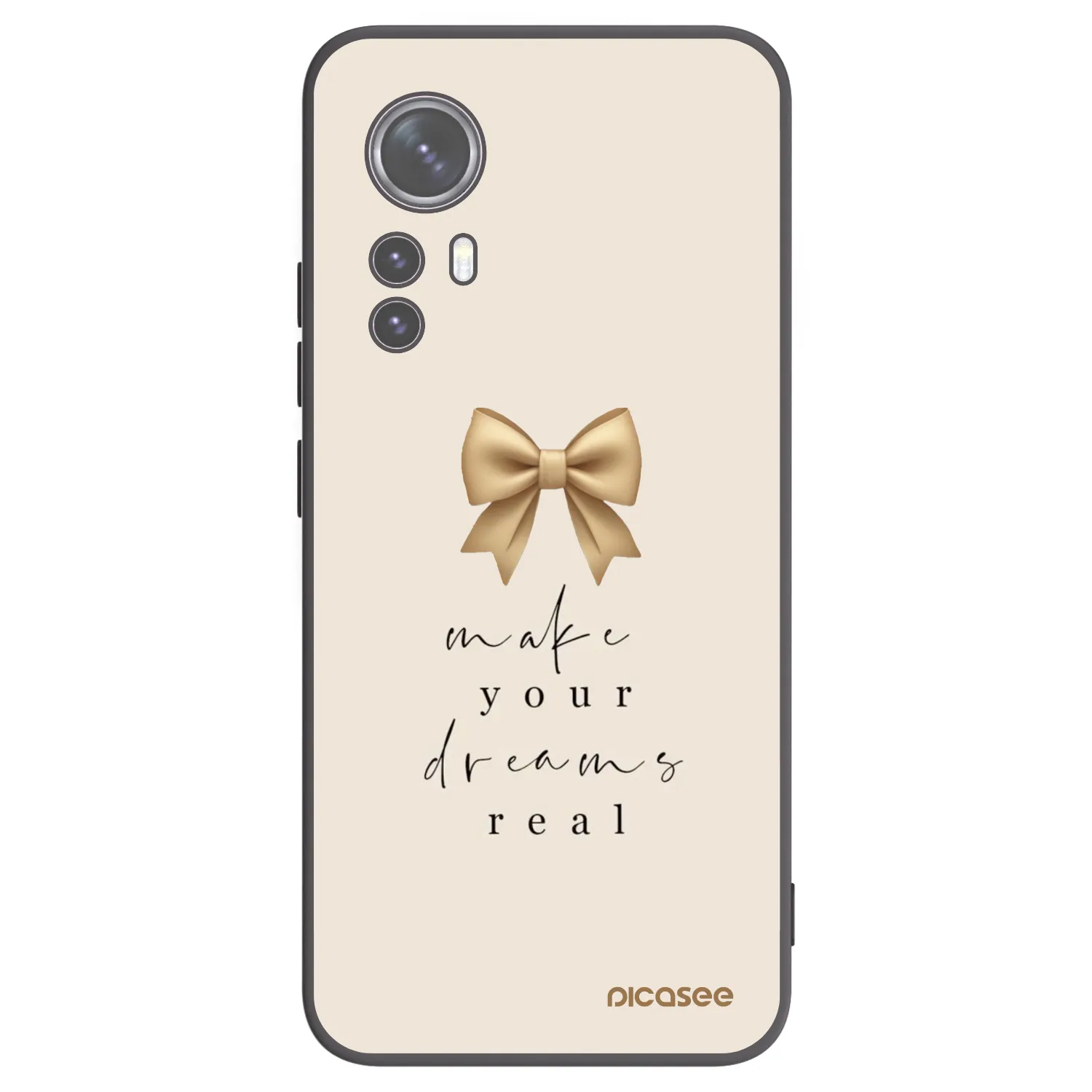Picasee silikonový černý obal pro Xiaomi 12 - Golden Dream