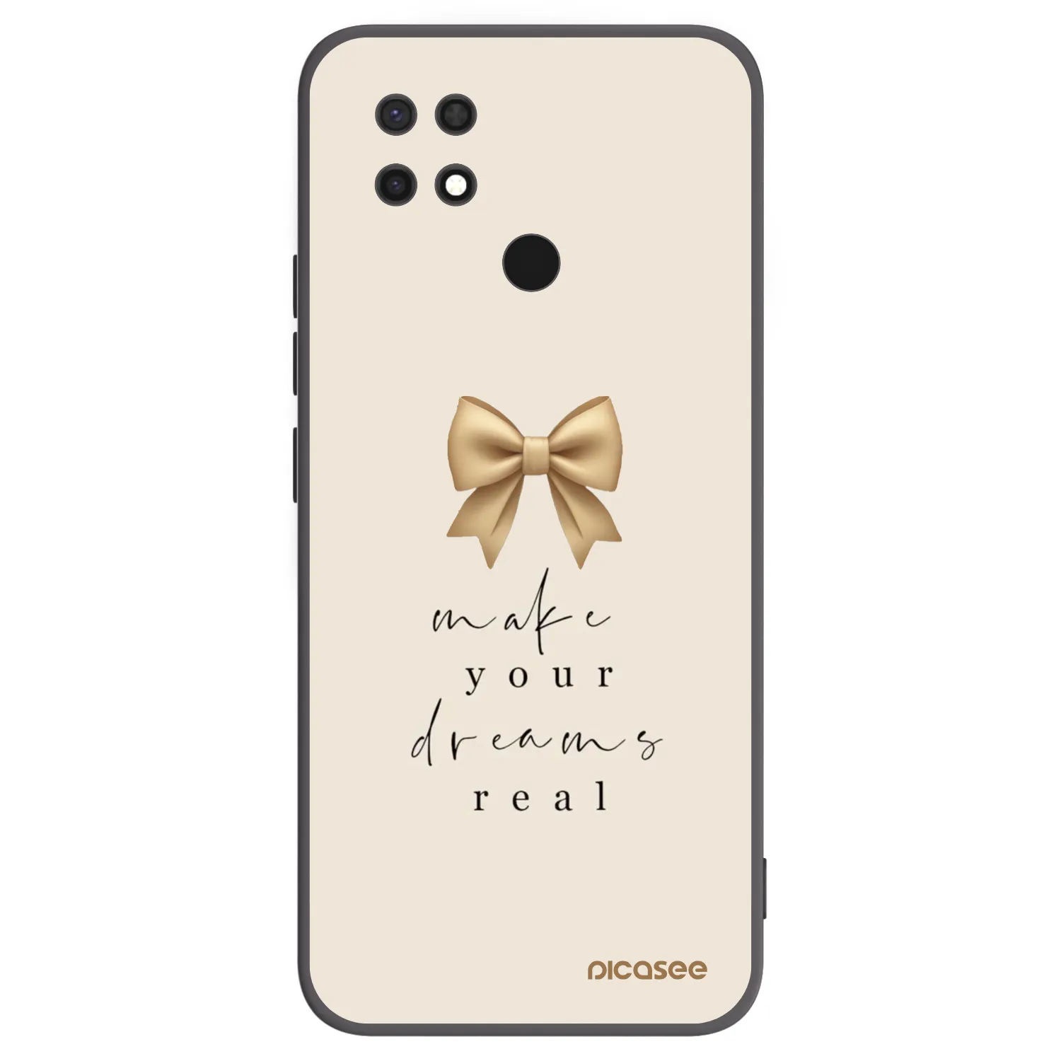 Picasee silikonový černý obal pro Xiaomi Redmi 10C - Golden Dream