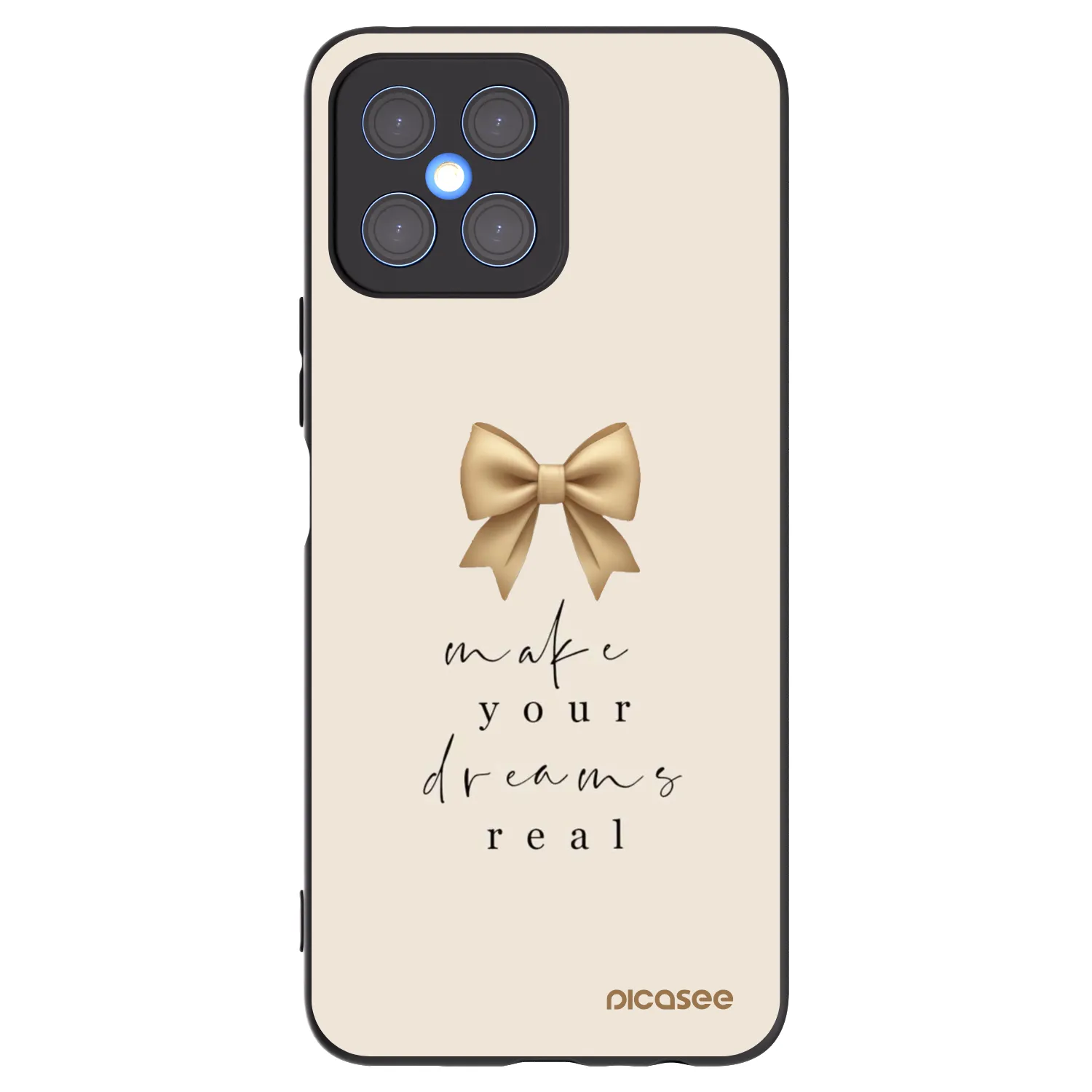 Picasee silikonový černý obal pro Honor X8 4G - Golden Dream