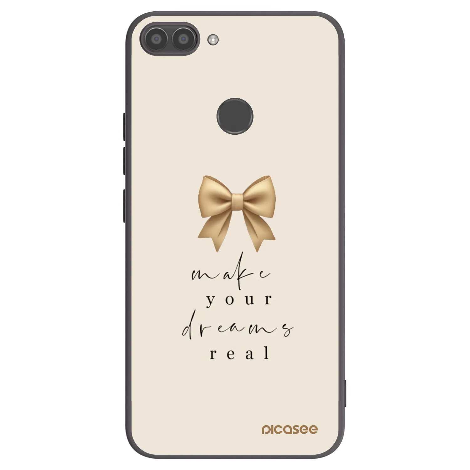 Picasee silikonový černý obal pro Huawei P Smart - Golden Dream