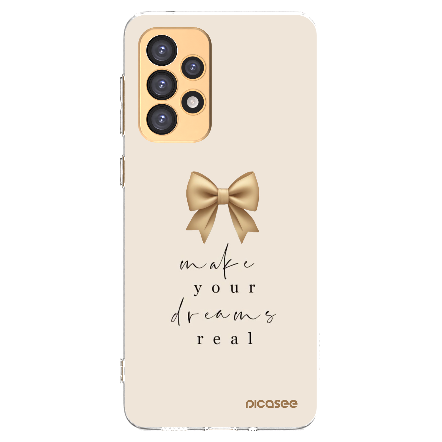 Picasee silikonový průhledný obal pro Samsung Galaxy A33 5G A336 - Golden Dream