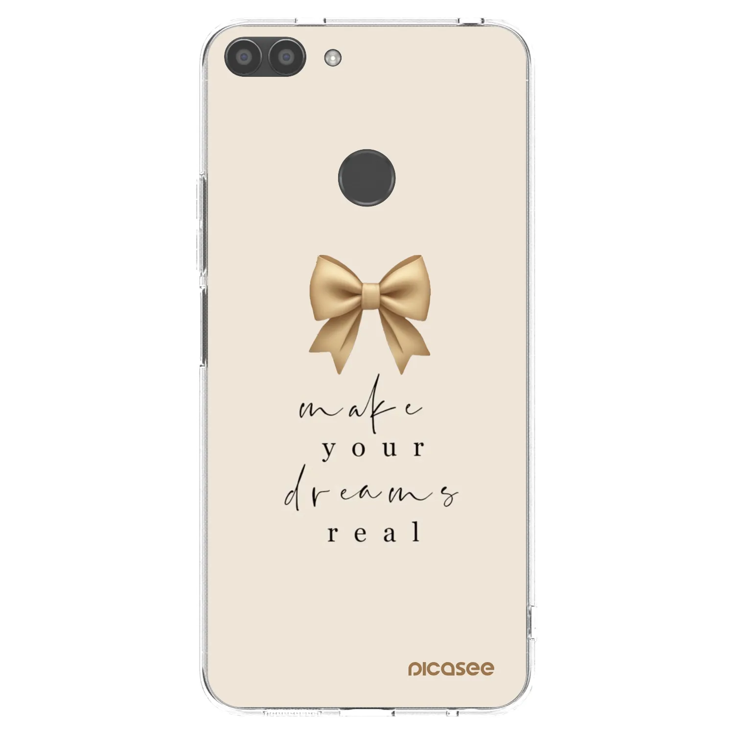 Picasee silikonový průhledný obal pro Huawei P Smart - Golden Dream