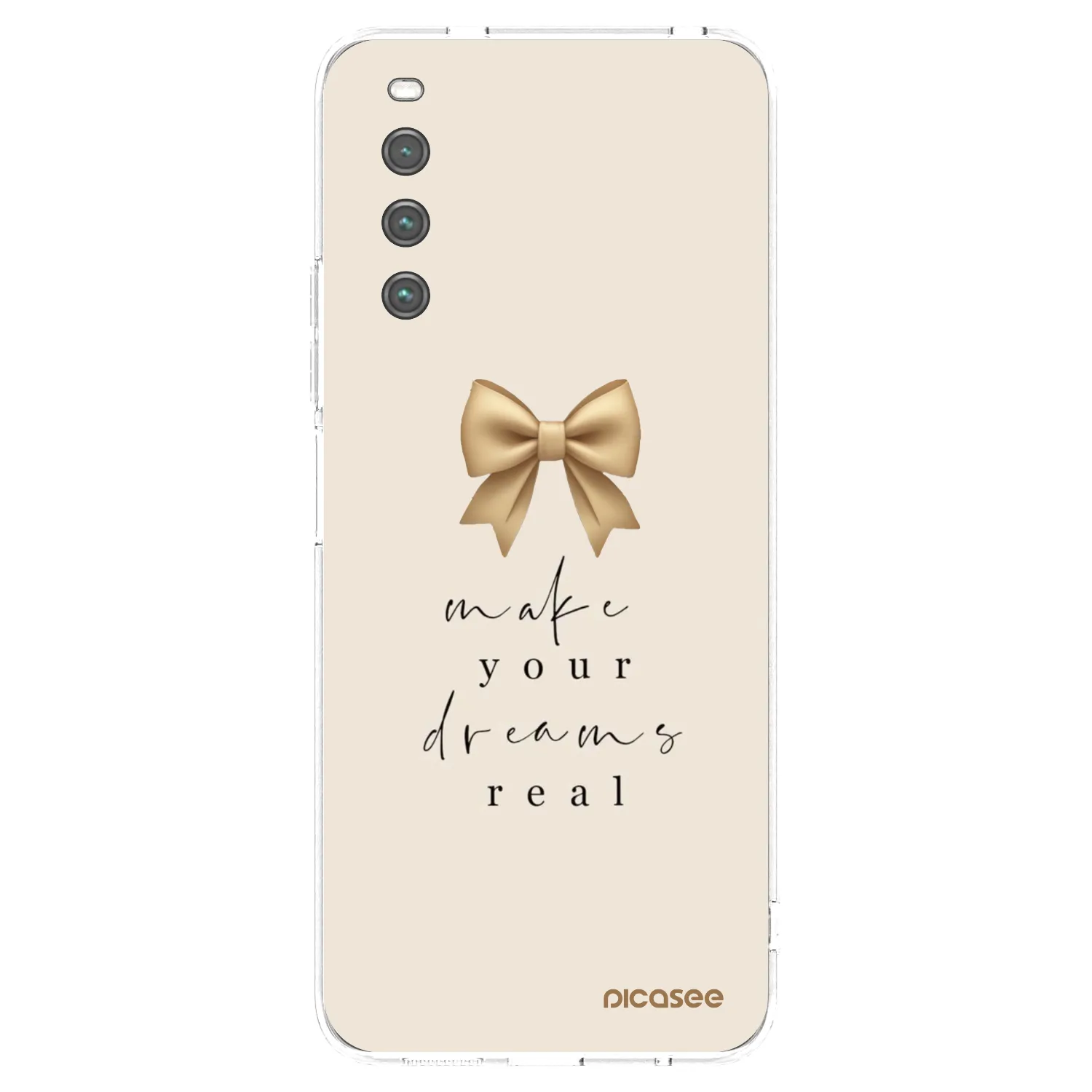Picasee silikonový průhledný obal pro Sony Xperia 10 IV 5G - Golden Dream