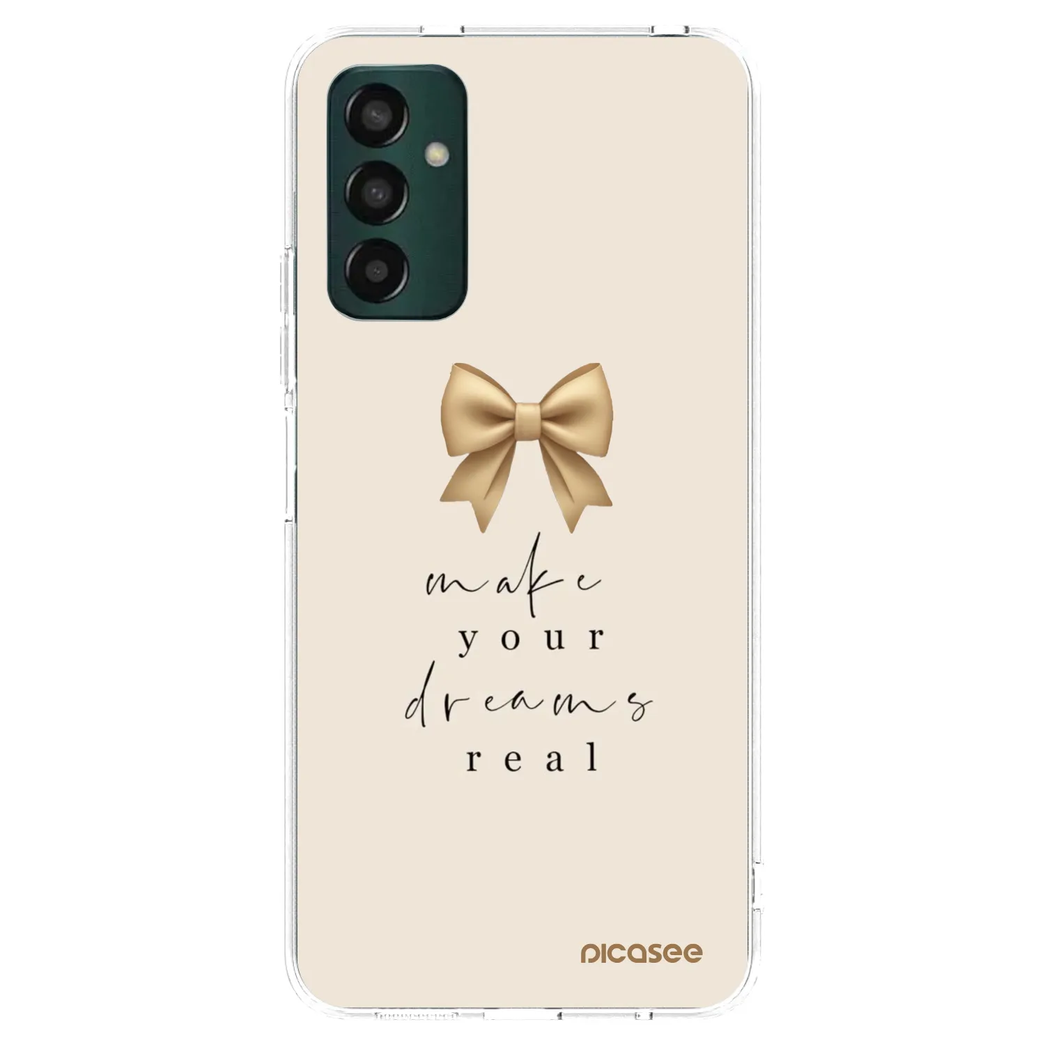 Picasee silikonový průhledný obal pro Samsung Galaxy M13 M135F - Golden Dream