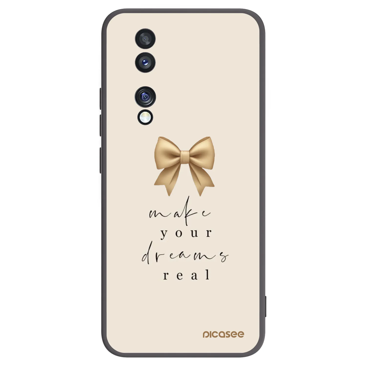 Picasee silikonový černý obal pro Honor 70 - Golden Dream