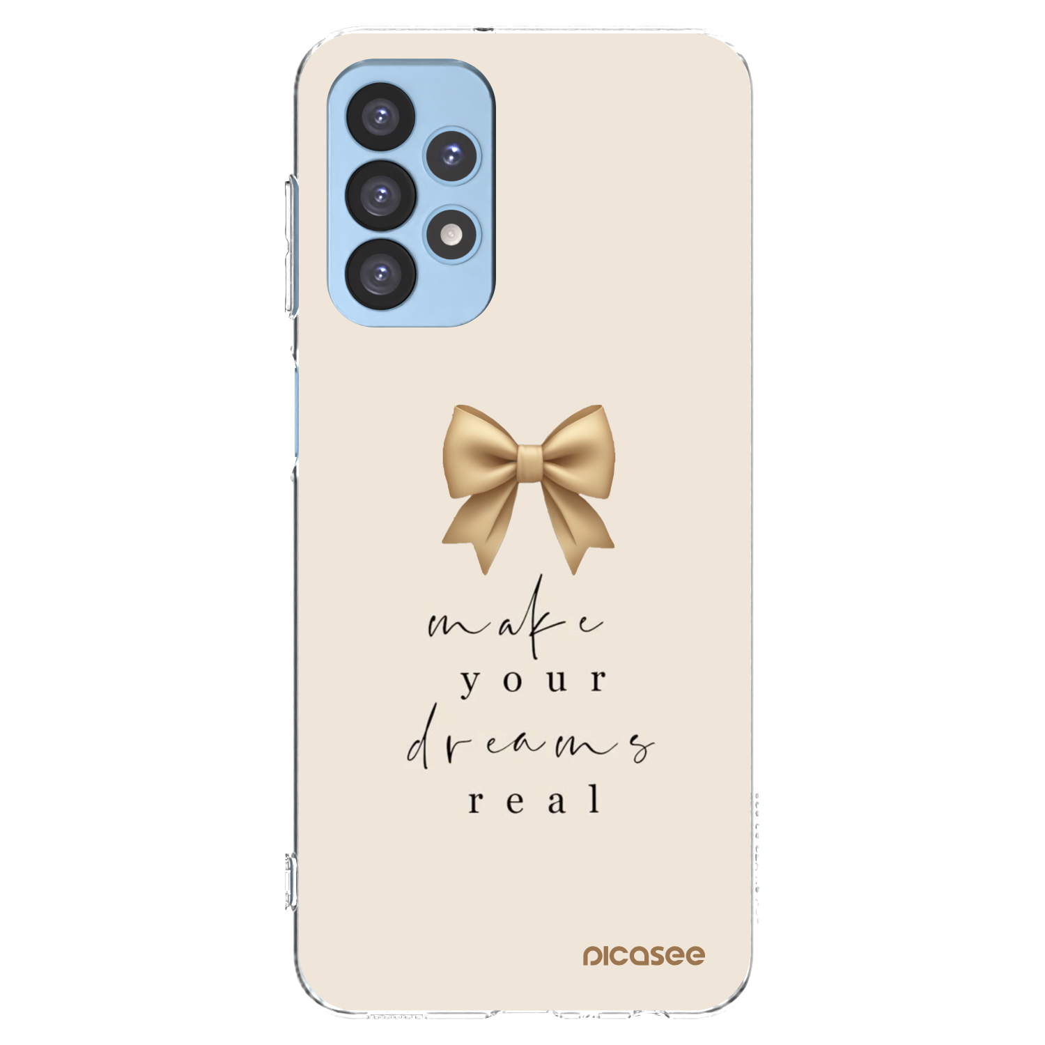 Picasee silikonový průhledný obal pro Samsung Galaxy A23 A235F 4G - Golden Dream