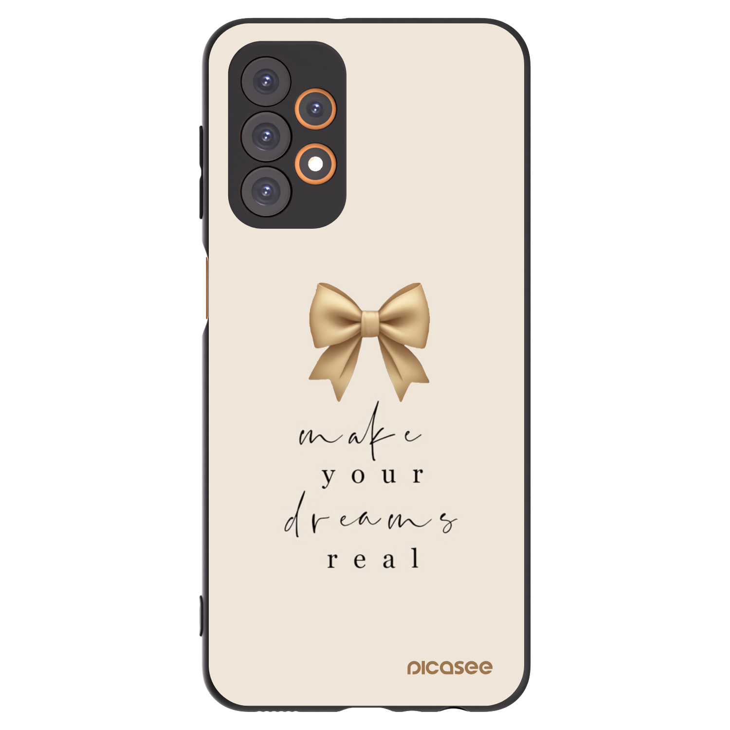 Picasee silikonový černý obal pro Samsung Galaxy A23 A236B 5G - Golden Dream