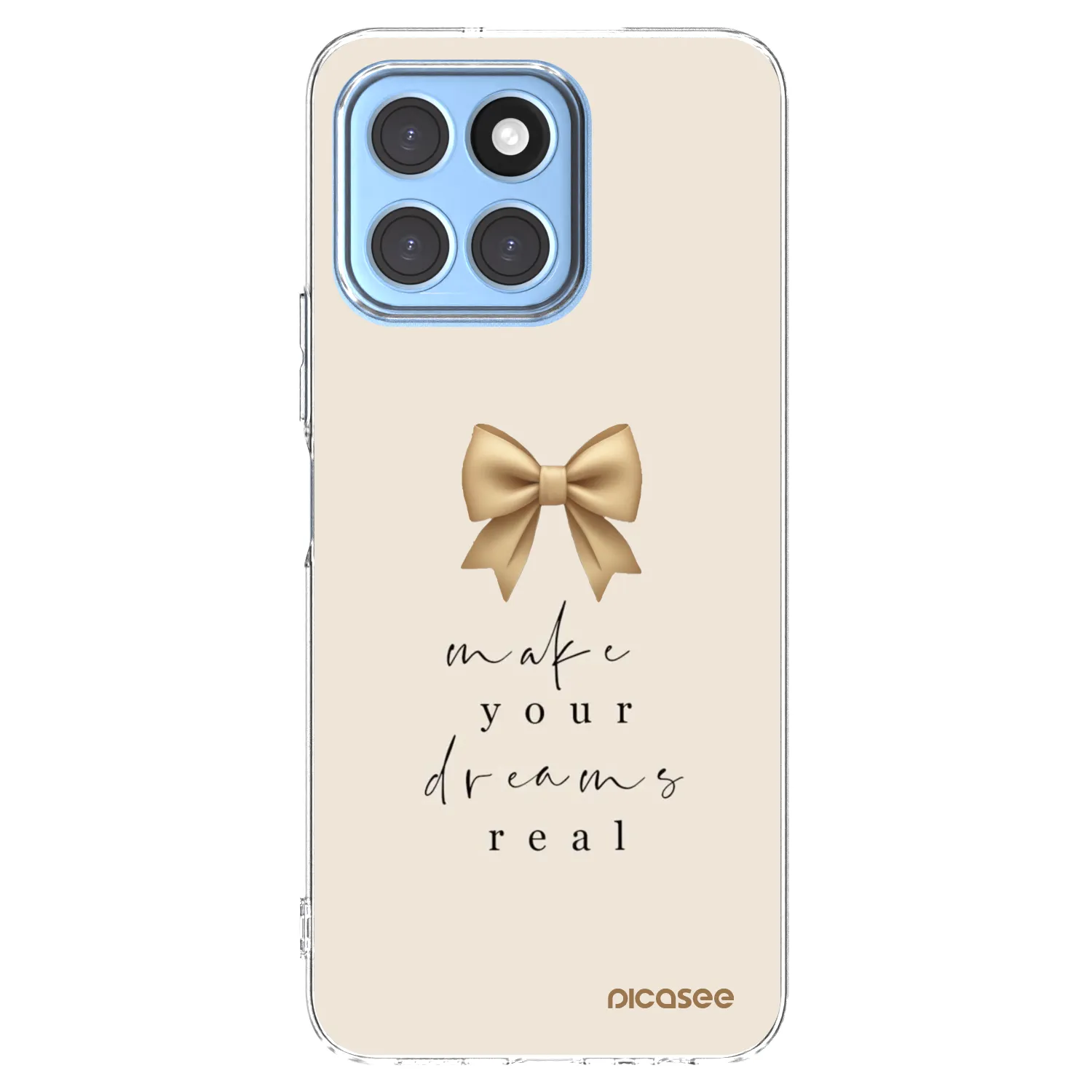 Picasee silikonový průhledný obal pro Honor X8 5G - Golden Dream