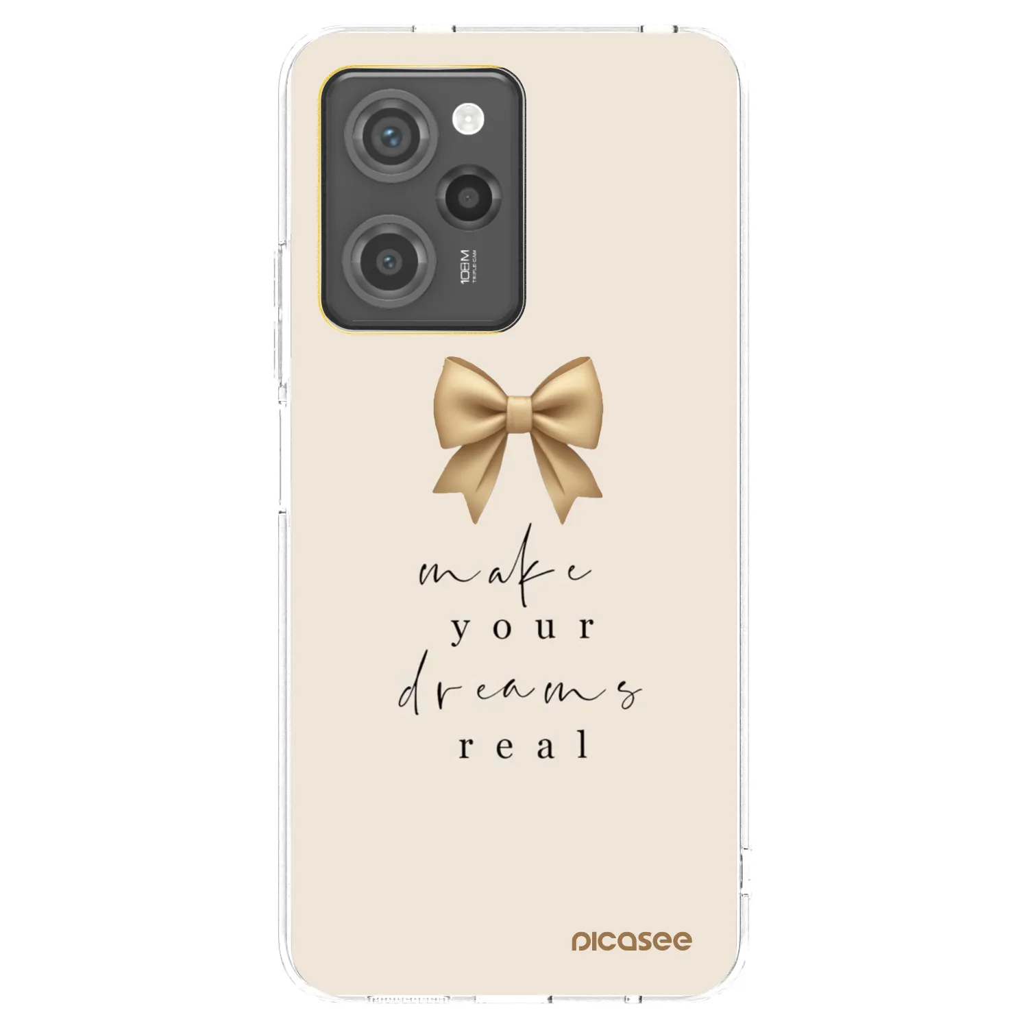 Picasee silikonový průhledný obal pro Xiaomi Poco X5 Pro - Golden Dream