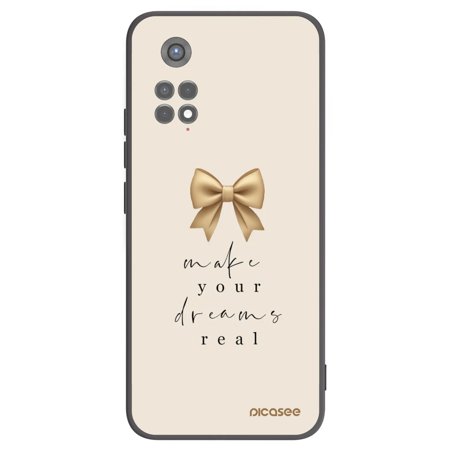 Picasee silikonový černý obal pro Xiaomi Redmi Note 11S 5G - Golden Dream