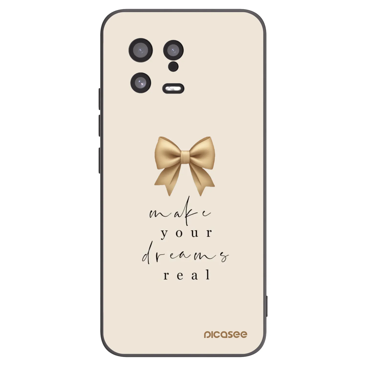 Picasee silikonový černý obal pro Xiaomi 13 - Golden Dream