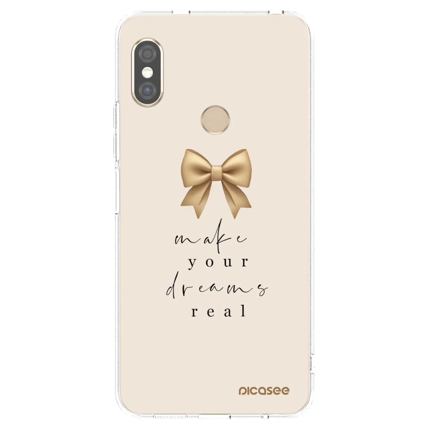 Picasee silikonový průhledný obal pro Xiaomi Redmi Note 5 Global - Golden Dream