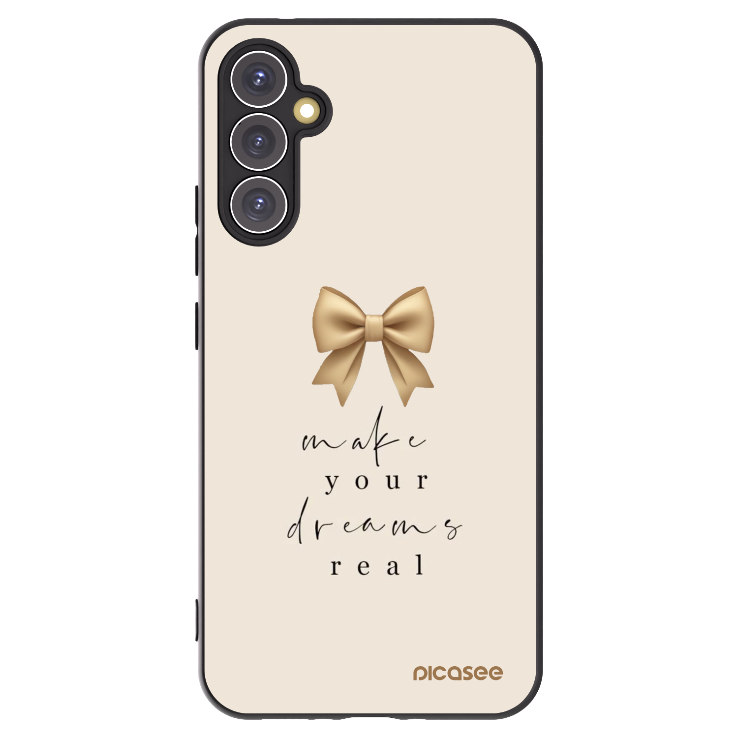 Picasee silikonový černý obal pro Samsung Galaxy A34 5G A346B - Golden Dream