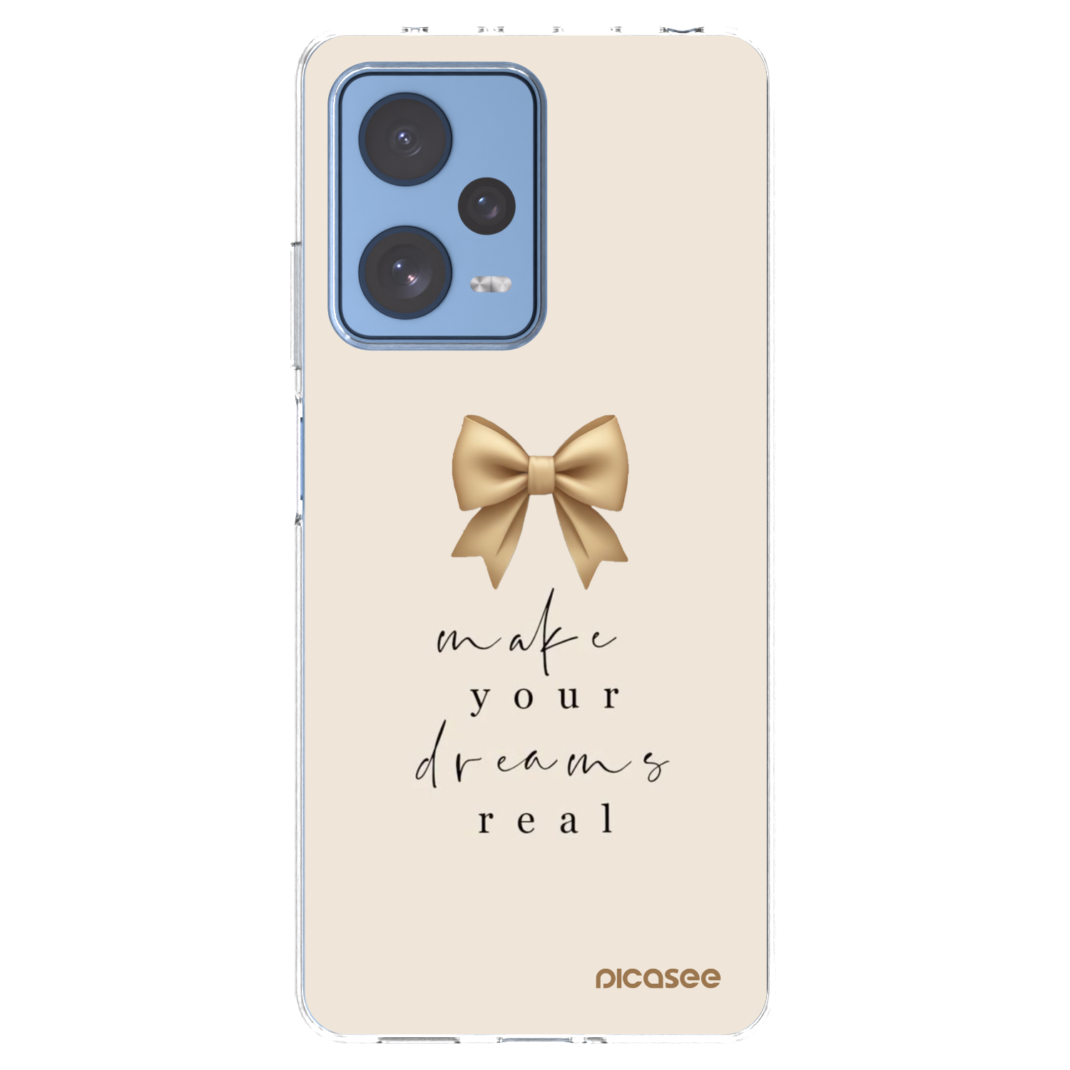 Picasee silikonový průhledný obal pro Xiaomi Redmi Note 12 Pro 5G - Golden Dream